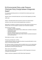 Samenvatting artikel van Pesendorfer "EU Environmental Policy under Pressure: Chemicals Policy Change between Antagonistic Goals?"