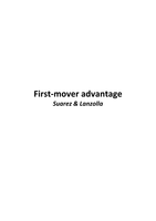 Samenvatting artikel: First-mover advantage