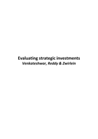 Samenvatting artikel: Evaluating strategic investments