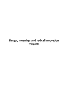 Samenvatting artikel: Design Meanings and Radical Innovation