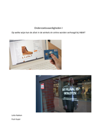 Onderzoeksrapport over het afnemende aantal winkelbezoekers en het toenemende aantal online-shoppers. 