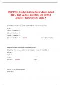 WGU C955 - Module 3: Basic Algebra Exam (Latest 2024/ 2025 Update) Questions and Verified Answers| 100% Correct| Grade A