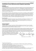 IB Biology IA (moderated 22/24) - Effect of sucrose concentration on the rate of anaerobic respiration in yeast (related to enzyme inhibition)