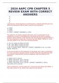 2024 AAPC CPB CHAPTER 5 REVIEW EXAM WITH CORRECT ANSWERS