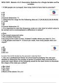 WGU C955 - Module 4 & 5: Descriptive Statistics for a Single Variable andTwo variables