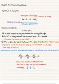 CHEM 1001 Chapter 13 14 15 summary notes