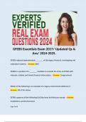 GFEBS Essentials Exam 2017/ Updated Qs & Ans/ 2024-2025. 