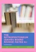 THE RETROPERITONEUM (DAVIES BOARD REVIEW) RATED A+