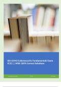 ISA 62443 Cybersecurity Fundamentals Exam IC32 || With 100% Correct Solutions