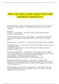  WGU 785 FINAL EXAM QUESTIONS AND ANSWERS GRADED A+.