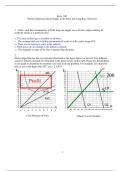 Econ 1101 Practice Questions about Supply in the Short and Long Run (Solution)