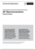 2019 International Practice Exam- AP Macroeconomics questions and answers 2024 latest update graded A+