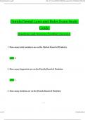 Florida Dental Laws and Rules Exam Study Guide Questions and Answers Updated (Verified Answers)