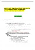 NUR 317 Med Surg 1 Exam 3 Study Guide- Ch. 48, 49, 32, 37: Diabetes; Thyroid; Adrenal Gland; Hyper/hypotension; Vascular Disorders