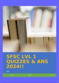 SFSC LVL 1 QUIZZES & ANS 2024!!