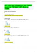 BIO 182 Exam 2 Questions and Correct Answers, 179 Q&A. 100% Correct. 2024/5.