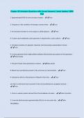 Chapter 30 Urinalysis-Questions with Correct Answers/ Latest Update/ 100% Pass