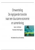 De ingrijpende transitienaar een duurzame economie en samenleving. Lees de samenvatting van het boek Omwenteling van Jan Rotmans.