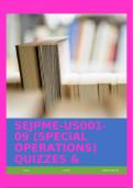 SEJPME-US001-09 (SPECIAL OPERATIONS) QUIZZES & ANS!!!