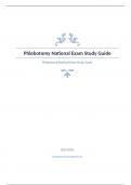 Phlebotomy National Exam Study Guide Question and answers 100% correct 