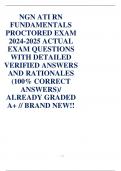 NGN ATI RN  FUNDAMENTALS  PROCTORED EXAM  2024-2025 ACTUAL  EXAM QUESTIONS  WITH DETAILED  VERIFIED ANSWERS  AND RATIONALES  (100% CORRECT  ANSWERS)/  ALREADY GRADED  A+ // BRAND NEW!!