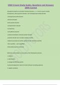 DSM 5 Exam Study Guide; Questions and Answers  100% Correct 