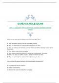 SAFE 6.0 AGILE EXAM WITH GUARANTEED ACCURATE ANSWERS|VERIFIED UPDATE