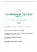 SAFe PRACTITIONER 6.0 |SPC EXAM FULL SET UPDATED WITH GUARANTEED ACCURATE ANSWERS 2024|VERIFIED