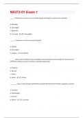 NS372-01 Exam 1 Questions with well explained answers