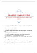 CS 446(MC) EXAM QUESTIONS WITH GUARANTEED ACCURATE ANSWERS|VERIFIED