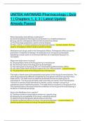 UNITEK HAYWARD Pharmacology | Quiz 1 | Chapters 1, 2, 3 | Latest Update Already Passed