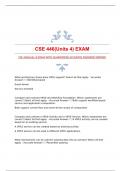 CSE 446(Units 4) EXAM WITH GUARANTEED ACCURATE ANSWERS|VERIFIED