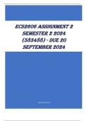 ECS2606 Assignment 2 Semester 2 2024 (583488) - DUE 20 September 2024