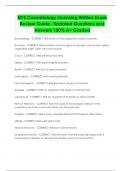 NYS Cosmetology Licensing Written Exam Review Guide_ Updated Questions and Answers 100% A+ Graded