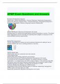 APMP Exam Questions and Answers