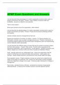 APMP Exam Questions and Answers (Graded A)