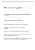 Intro to Archaeology Exam 1 Questions and Answers