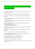 Shoulder Arthrex Exam Questions and Answers