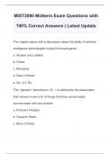 MIST2090 Midterm Exam Questions with 100% Correct Answers | Latest Update