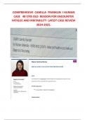 CAMILLA FRANKLIN’S I  HUMAN CASE STUDY WEEK 10  EXPERT REVIEW OF A 48 YEAR OLD WITH FATIGUE AND IRRITABILITY   3 DIFFERENT VERSIONS  ACTUAL CASE STUDY.LATEST AUGUST 2024