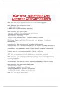   MAP KNOWLEDGE TEST QUESTIONS WITH CORRECT ANS VERIFIED ANSWERS A GRADED