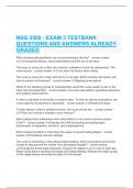   NSG 3500 - EXAM 3 TESTBANK QUESTIONS AND ANSWERS ALREADY GRADED