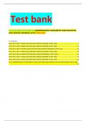 Test bank WGU D116 UNIT 2-8 COMPREHENSIVE ASSESSMENT EXAM QUESTION AND VERIFIED ANSWERS LATEST 2024-2025 