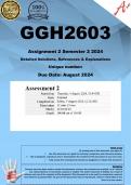 GGH2603 Assignment 2 QUIZ (COMPLETE ANSWERS) Semester 2 2024