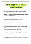 NSG 3870 Final Exam Study Guide 