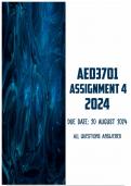 AED3701 Assignment 3 2024 | Due 20 August 2024