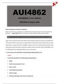 AUI4862 Assignment 3 (Detailed Answers) Year Module - Due 8 August 2024