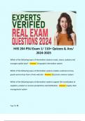 MIS 204 PSU Exam 1/ 110+ Quizzes & Ans/ 2024-2025  