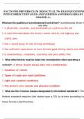 FACTS FOR DRIVERS EXAM 2024/ACTUAL 70+ EXAM QUESTIONS WITH CORRECT DETAILED AND VERIFIED ANSWERS/ALREADY GRADED A+