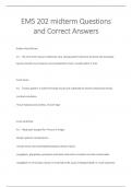 EMS 202 midterm Questions  and Correct Answers